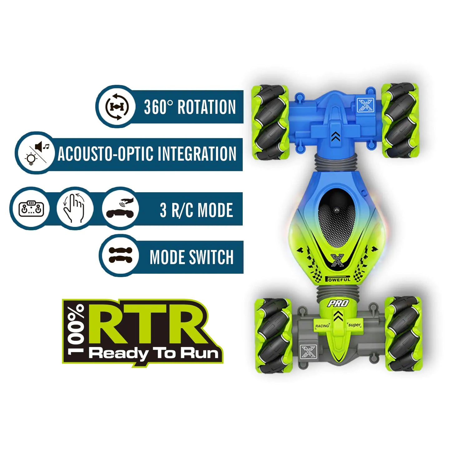 Ghito | 4WD RC Stunt Car 2.4G Radio Remote Control