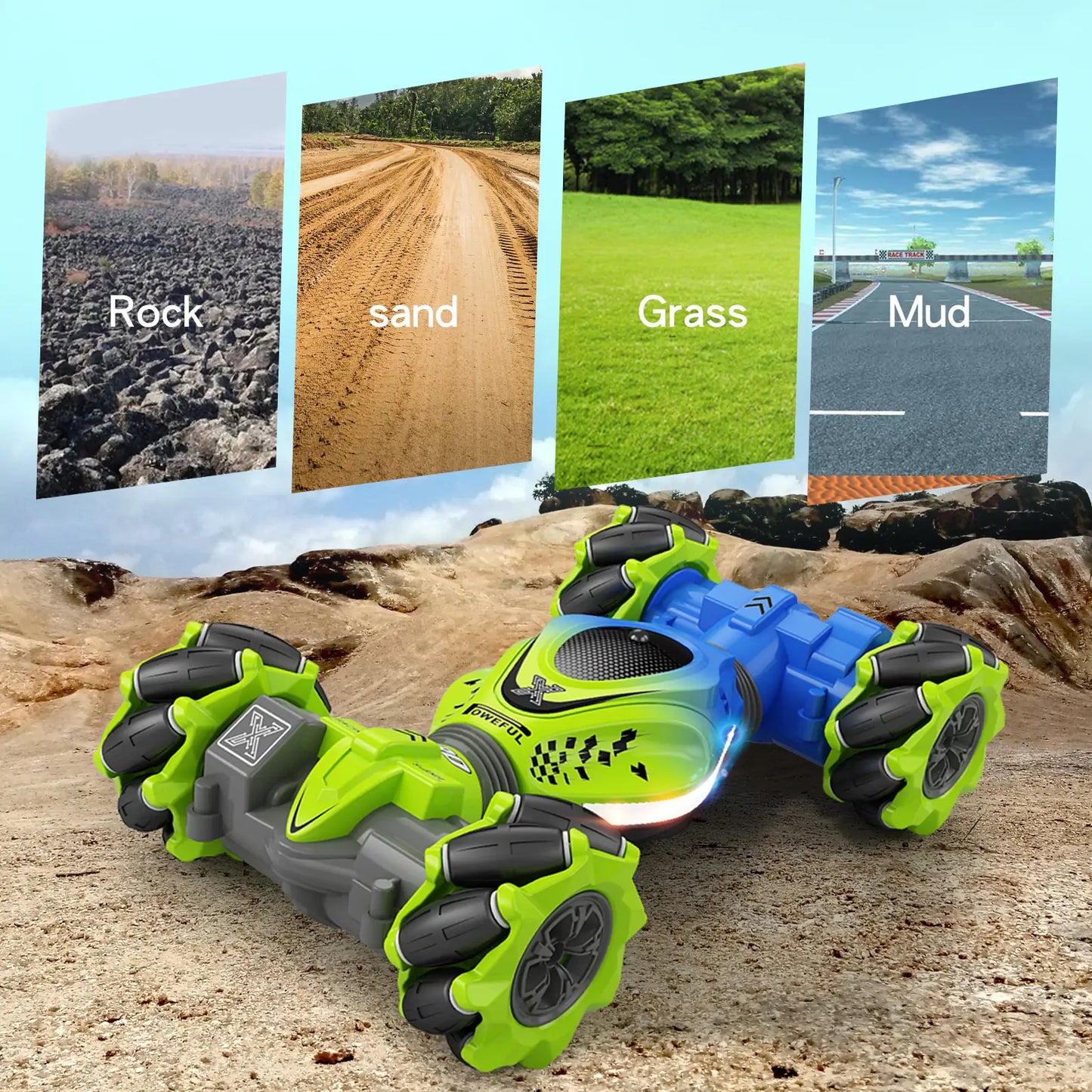 Ghito | 4WD RC Stunt Car 2.4G Radio Remote Control
