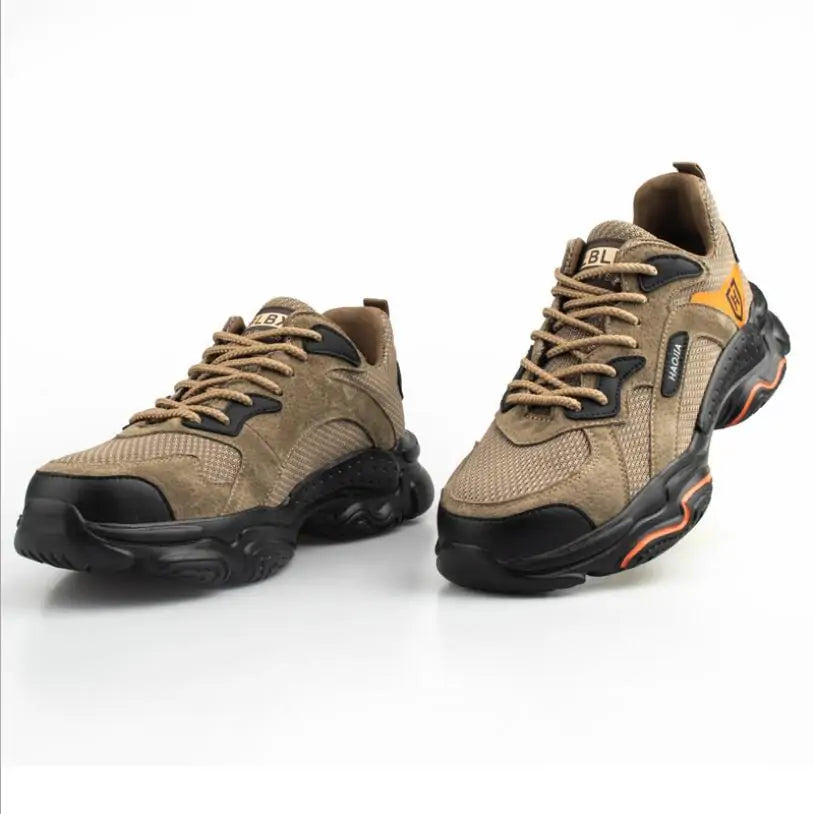 Men Steel Toe Outdoor Safety Work Shoes