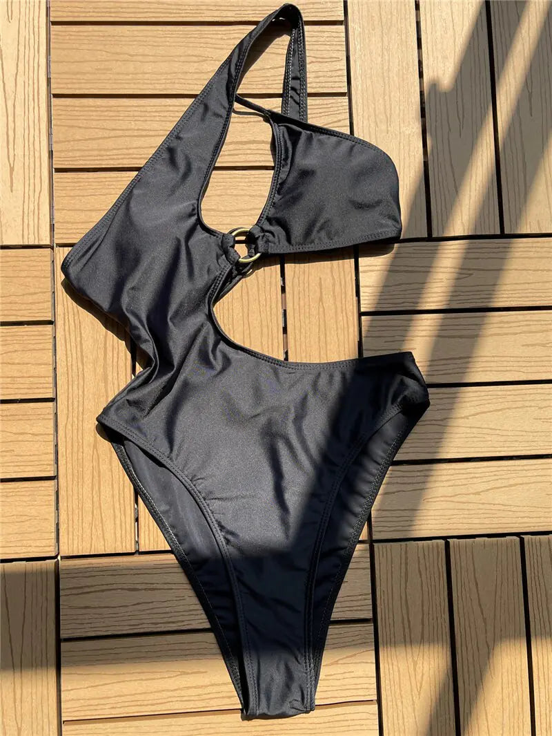 2023 Hollow Swimwear Women Skinny One Piece Swimsuit