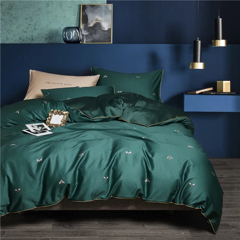 Premium Egyptian Cotton Silky Soft Duvet Cover Set