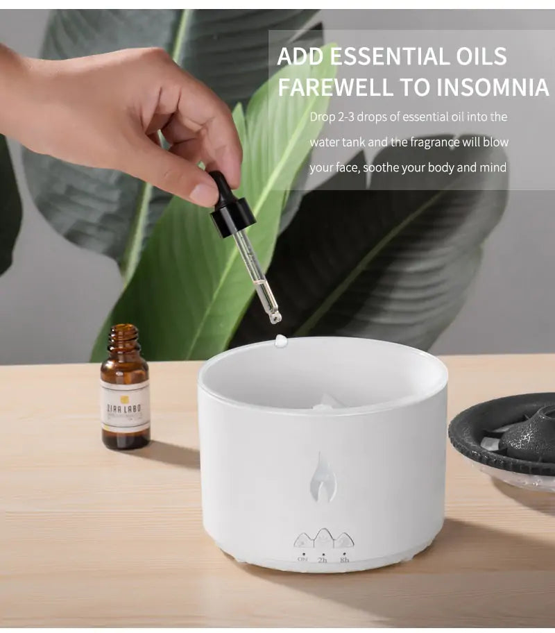 Flame Aroma Diffuser Essential Oil