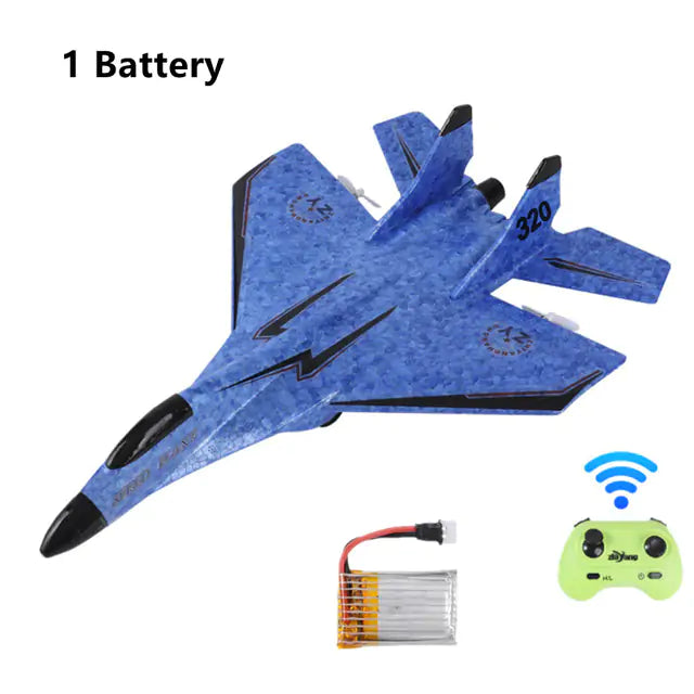 Ghito |  2.4G Glider RC Drone MIG 320 Fixed Wing Airplane Hand Throwing Foam Dron Electric Remote Control Outdoor RC Plane Toys for Boys