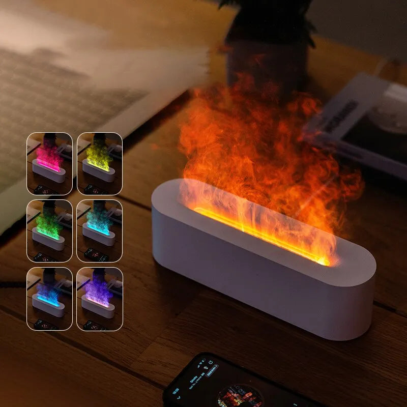 RGB Flame Aroma Diffuser Humidifier