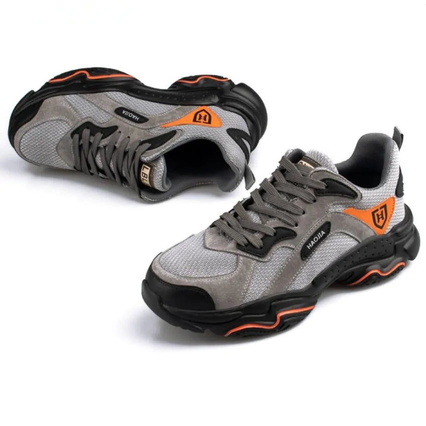 Men Steel Toe Outdoor Safety Work Shoes