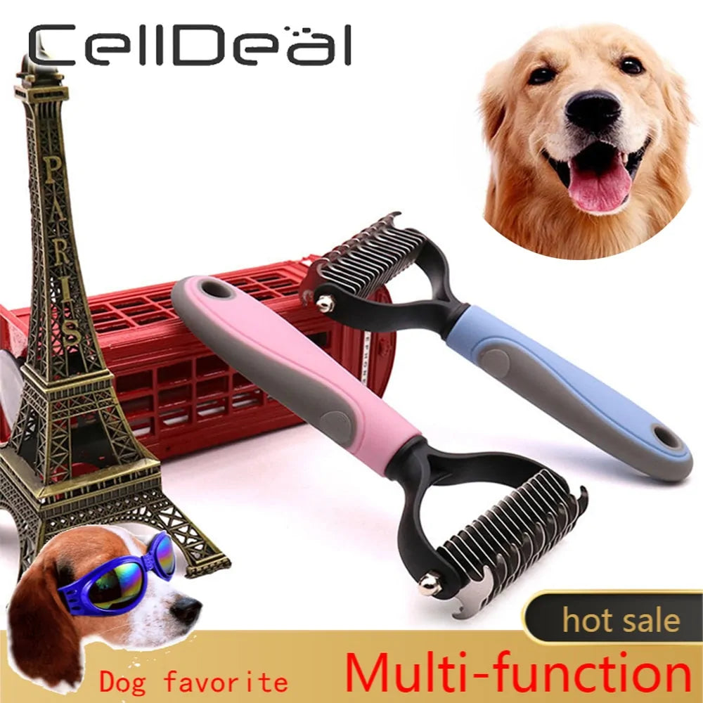 Precise Hair Removal Comb: Dematting and Deshedding Grooming Tool for Dogs and Cats