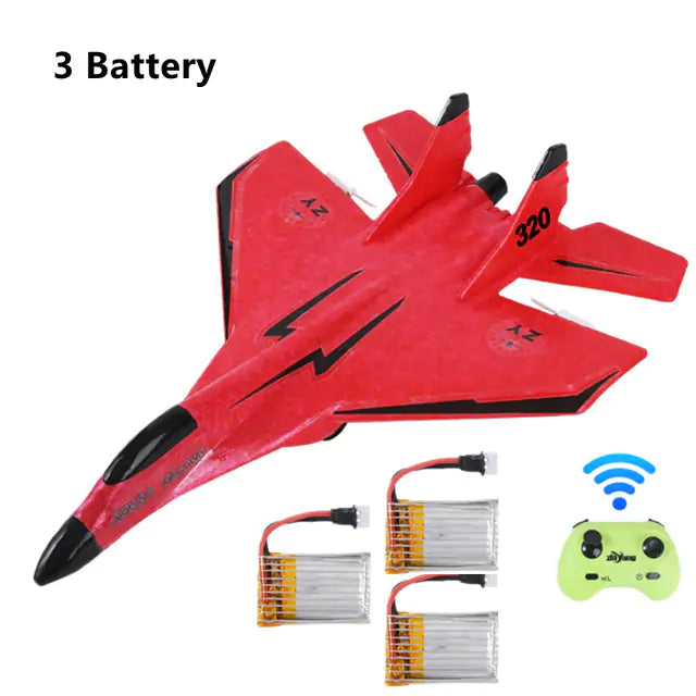 Ghito |  2.4G Glider RC Drone MIG 320 Fixed Wing Airplane Hand Throwing Foam Dron Electric Remote Control Outdoor RC Plane Toys for Boys