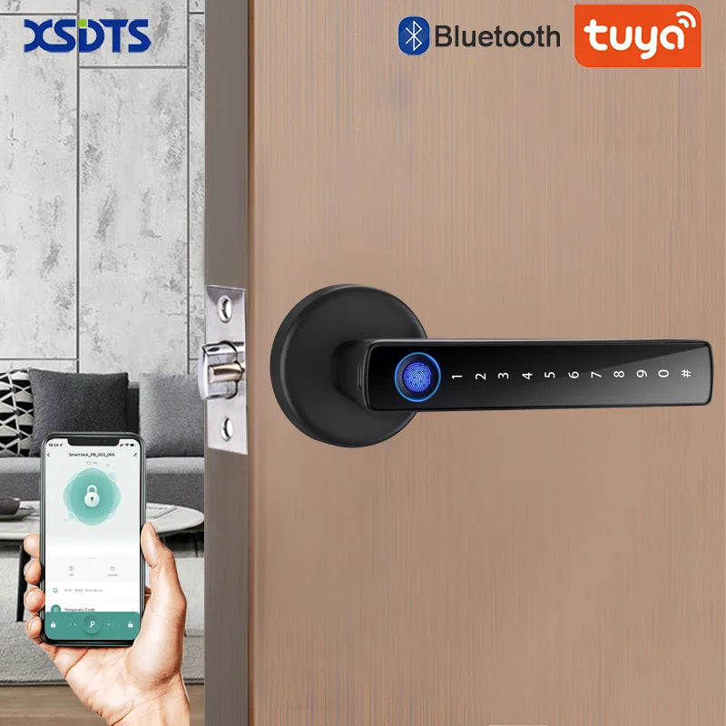 Smart Fingerprint Door Lock Handle