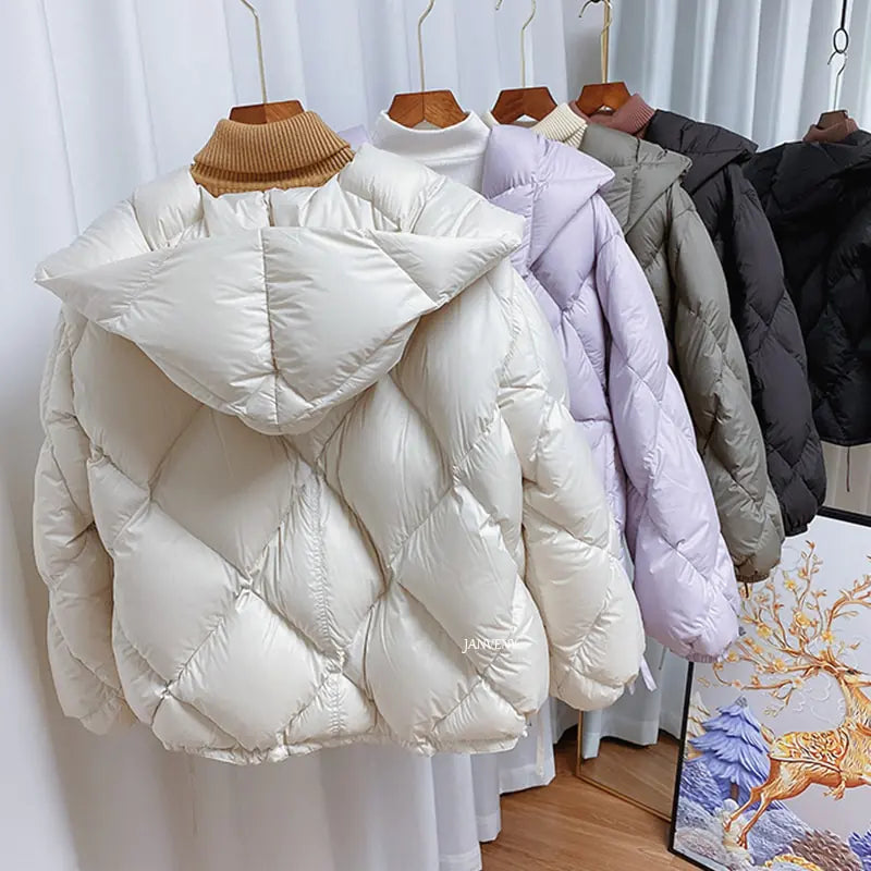 Winter New Fashion White Duck Down Short Jacket