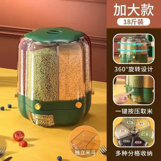 360° Rotating Grains Food Dispenser