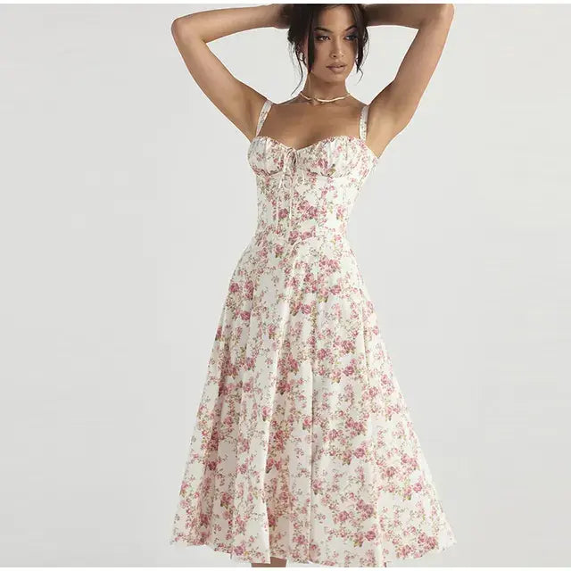 Summer Floral  A-line Dress