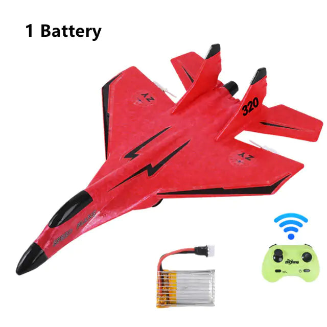 Ghito |  2.4G Glider RC Drone MIG 320 Fixed Wing Airplane Hand Throwing Foam Dron Electric Remote Control Outdoor RC Plane Toys for Boys