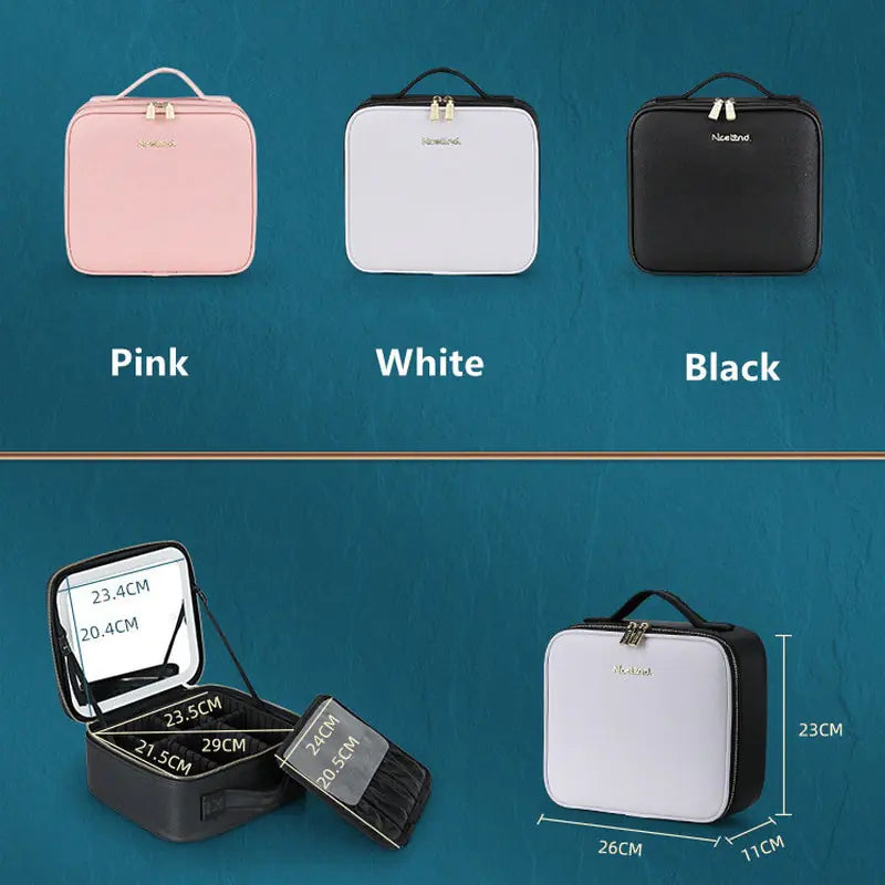 Smart  LED Cosmetic Case with Mirror