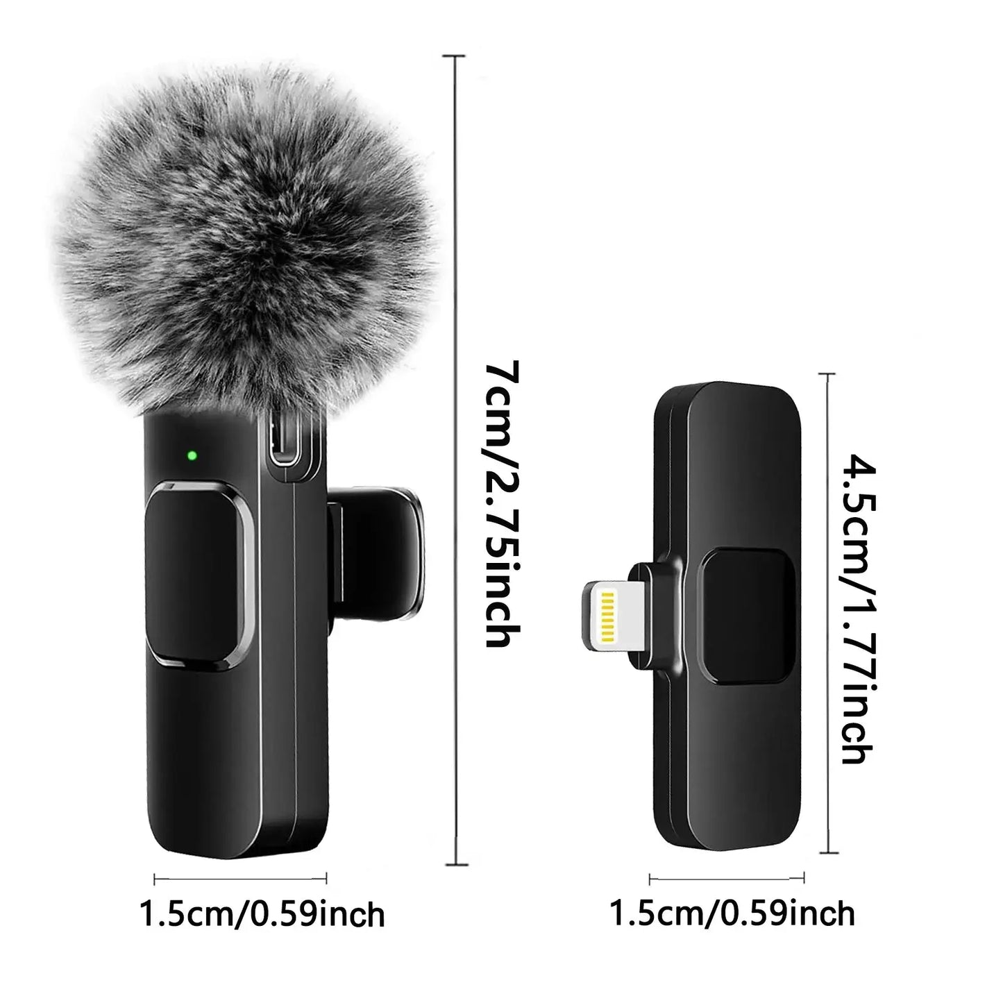 Rechargeable Wireless Microphone - Vlogging & Content Creation